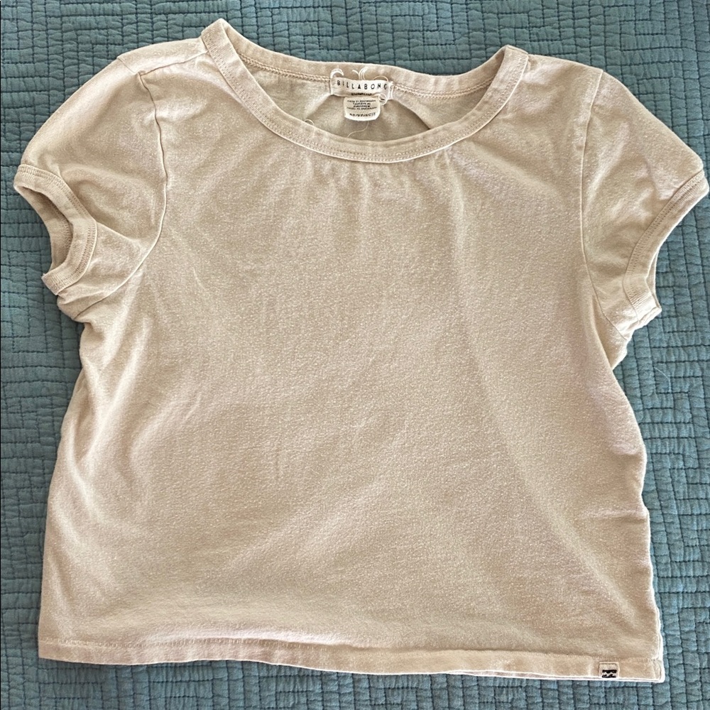 Billabong Girls' Short Sleeve Tee in Light Tan